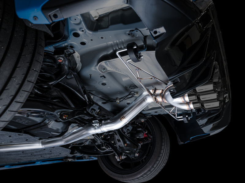 AWE Tuning 2023 Honda Civic Type R FL5 Track Edition Exhaust w/ Triple Diamond Black Tips 3020-53287 3020-53287 Photo - Mounted