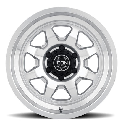 ICON Nuevo 17x8.5 / 6x135 / 6mm Offset 5in BS - Silver Machined 8117856350SM 8117856350SM Photo - Unmounted