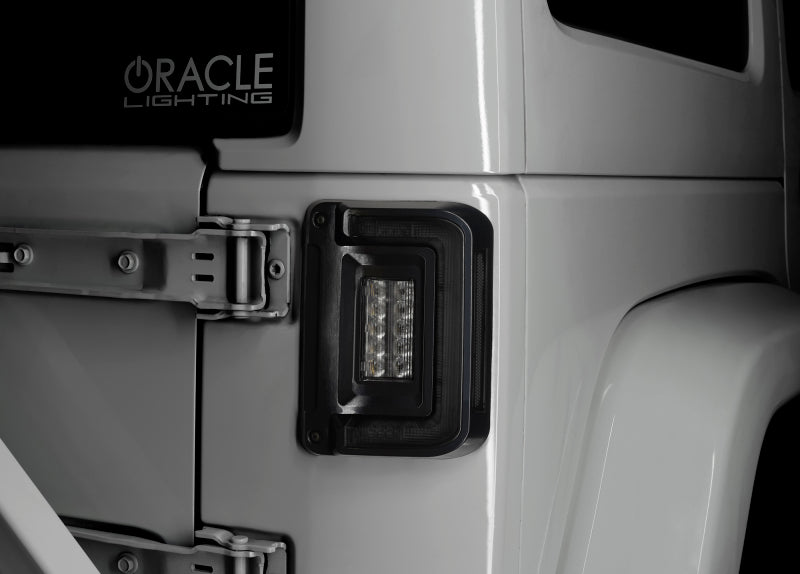 ORACLE Lighting Oracle 07-17 Jeep Wrangler JK Flush Mount LED Tail Lights - Tinted 5891-504-T 5891-504-T Photo - lifestyle view
