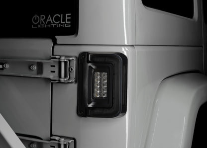 ORACLE Lighting Oracle 07-17 Jeep Wrangler JK Flush Mount LED Tail Lights - Tinted 5891-504-T 5891-504-T Photo - lifestyle view