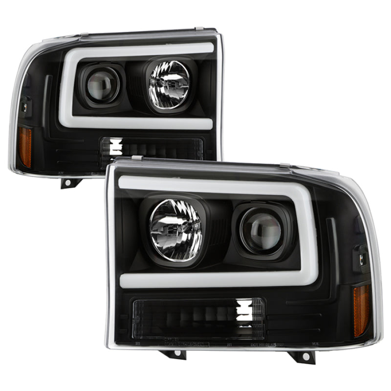 SPYDER Ford F-250 99-04/Excursion 00-04 1 Piece LED Headlights - Black PRO-YD-FF25099V2PL-BK 5088062 5088062 User 1