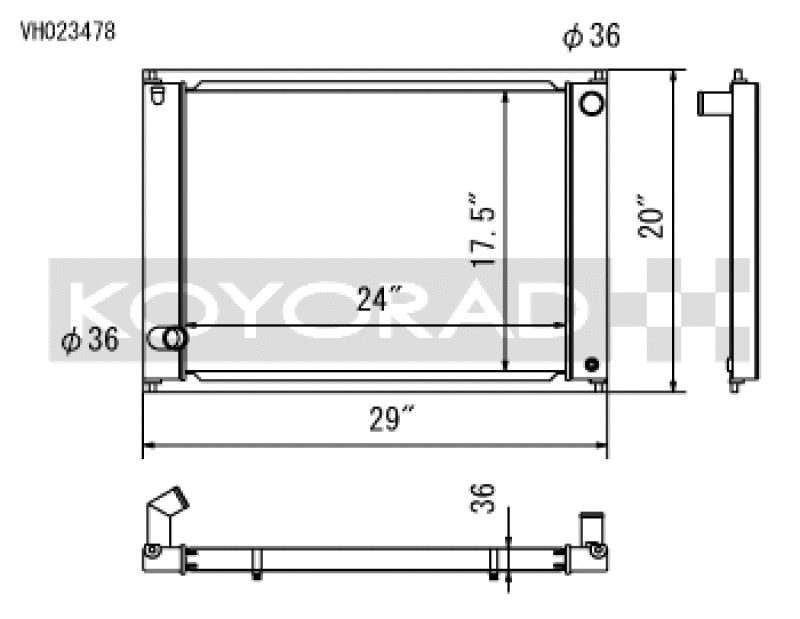 Koyo KOY Racing Radiators Cooling Radiators main image