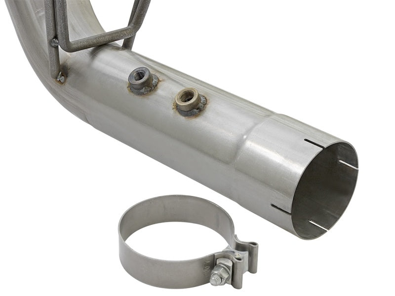 aFe ATLAS 4in Aluminized Steel DPF-Back Exhaust System w/Dual Rear Exit 49-04086-P Photo - Unmounted