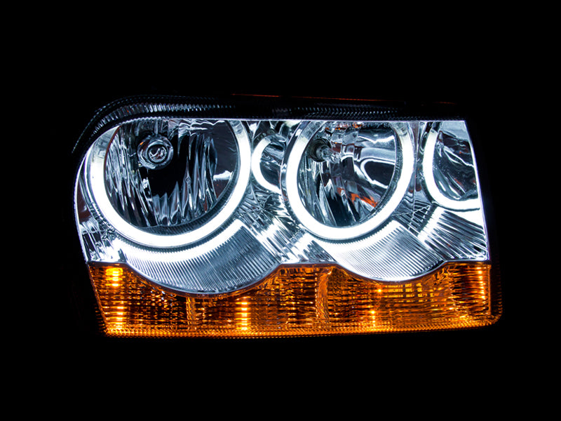 Anzo 2005-2010 Chrysler 300 Crystal Headlights w/ Halo Chrome (CCFL) 121137 Photo - Mounted