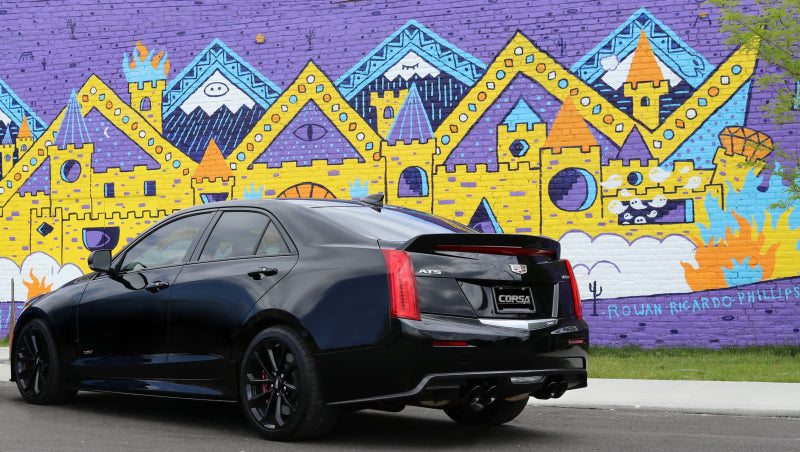 Corsa Performance Corsa 16-18 Cadillac ATS-V 3.6T 4in Black Sport Axle-Back Exhaust 14478BLK Photo - Mounted