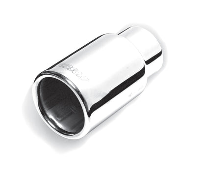 Gibson Rolled Edge Straight-Cut Tip - 3.5in OD/2.5in Inlet/6in Length - Stainless 500376 500376 Photo - Primary