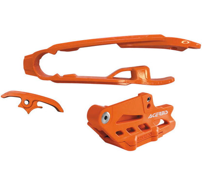 Acerbis 16-22 KTM 125-450 SX/SX-F/XC-F/ Husq 125-250/ 21-23 GasGas Chain Guide/Slider Kit - Orange 2462630036 2462630036 Photo - Primary
