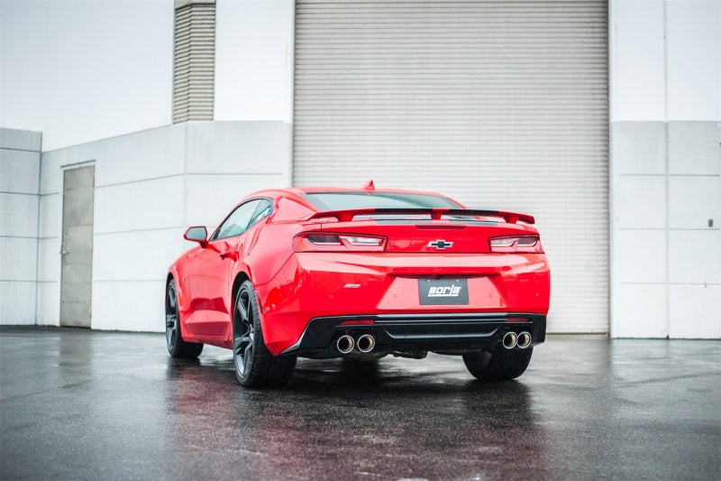 Borla 16-17 Camaro SS 6.2L Dual Tip Dual Split Rear Exit Dual Mode Catback Exhaust (NPP) 140687 140687 Photo - Close Up