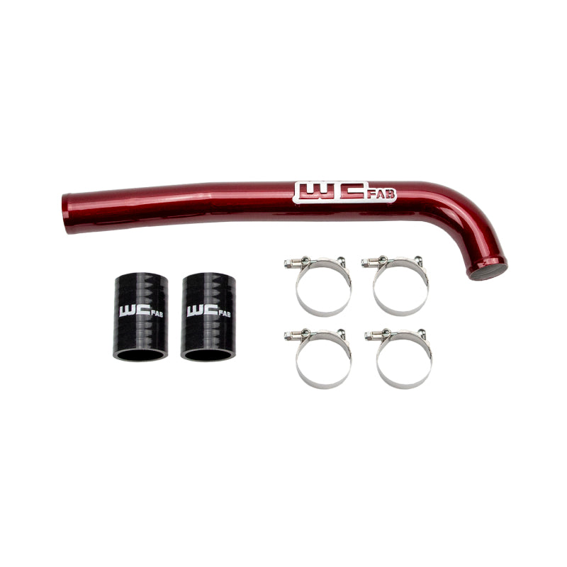 Wehrli 19-21 Cummins 6.7L Upper Coolant Pipe - WCFab Red WCF100223-RED WCF100223-RED Photo - Primary