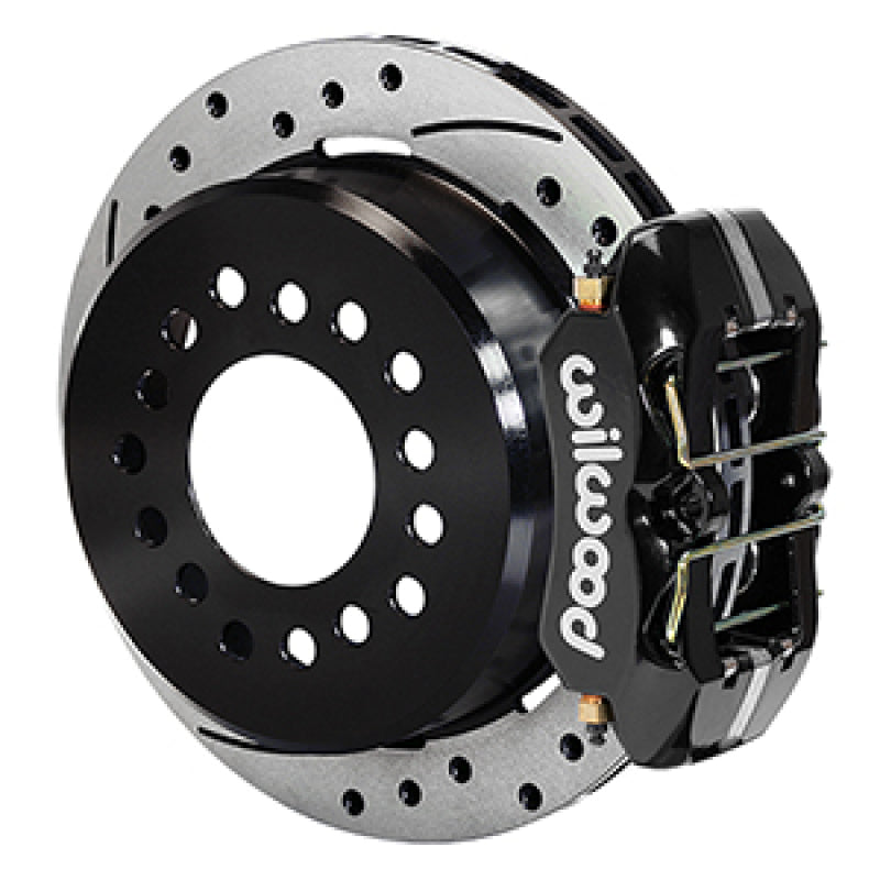 Wilwood Dynapro 12 Bolt Low-Pro Rear Kit w/ E-Brake 11in Drilled & slotted / 2.75-2.81in off - Black 140-14400-D 140-14400-D User 1