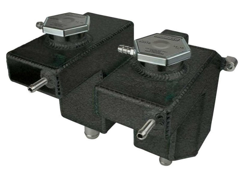 Moroso 16-Up Polaris RZR Turbo/Turbo S Dual Coolant Intercooler Tank - Black Powder Coat 43003 43003 User 1