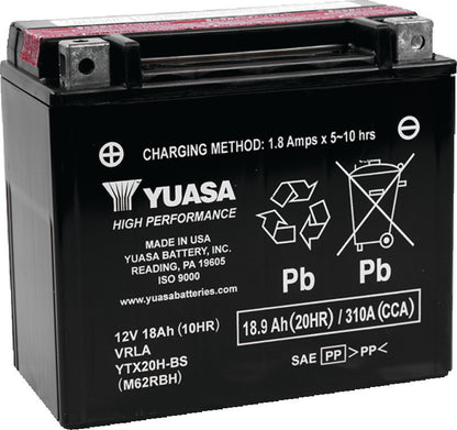Yuasa Battery Yuasa Ytx20H-Bs Yuasa Battery YUAM62RBH YUAM62RBH Photo - Primary