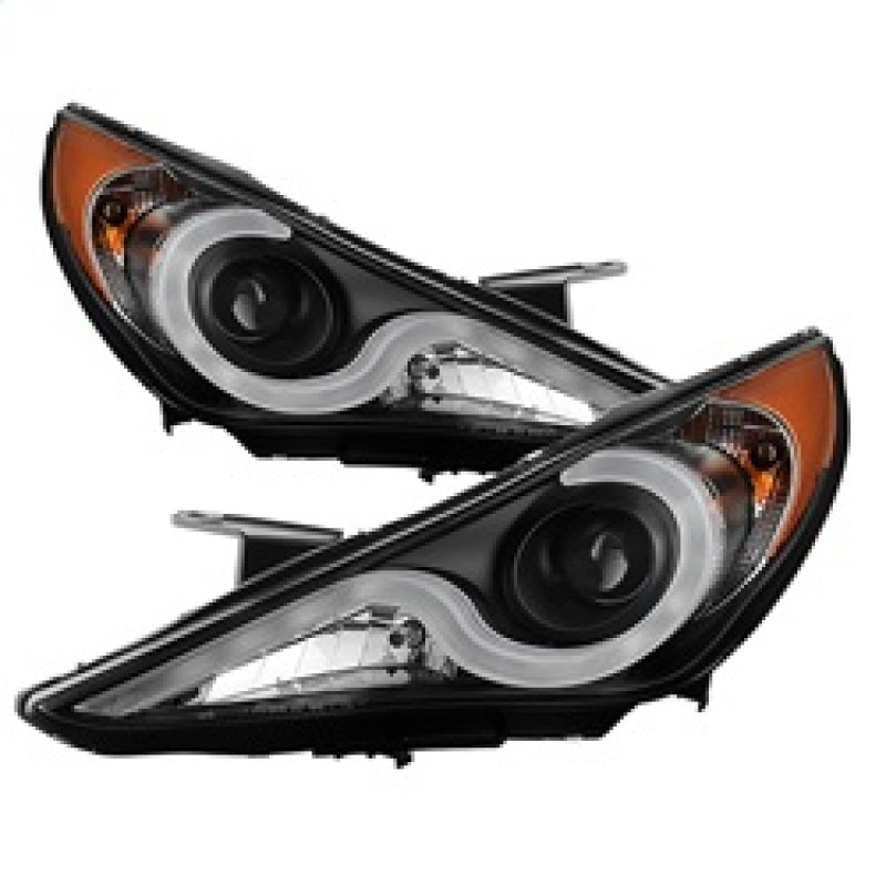 Spyder Hyundai Sonata 11-13 Verson 2 Projector - Light Bar DRL Blk PRO-YD-HYSON11V2-LBDRL-BK 5080882 5080882 Photo - Primary