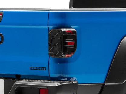 Raxiom 20-23 Jeep Gladiator JT Axial Series LED Tail Lights- Blk Housing (Smoked Lens) JG18584 JG18584 Photo - Close Up