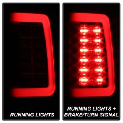 Spyder Dodge Ram 2013-2014 Light Bar LED Tail Lights - Black ALT-YD-DRAM13V2-LED-BK 5084057 5084057 Photo - Primary