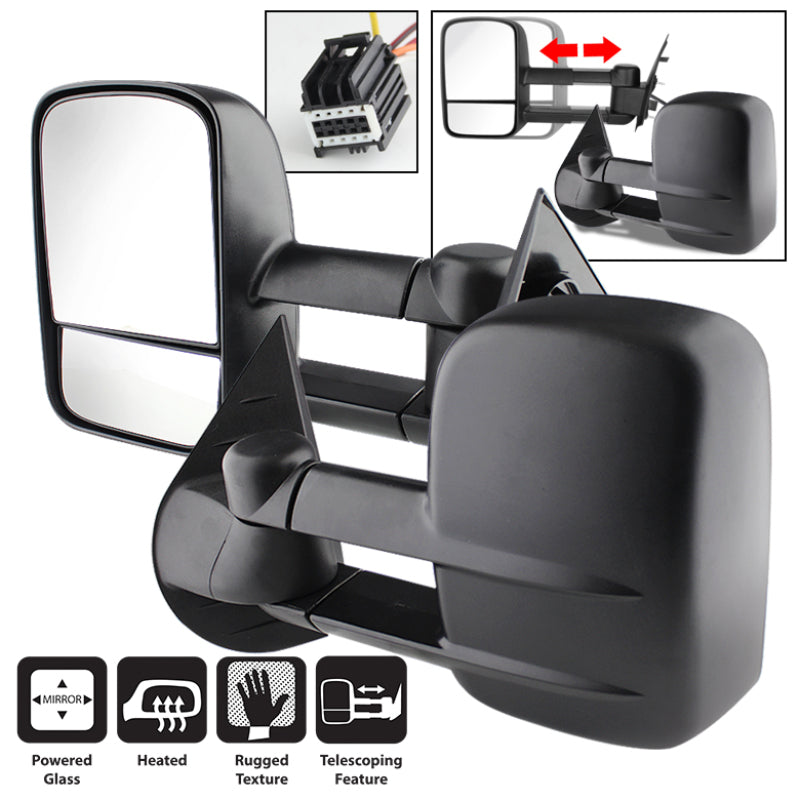 SPYDER Xtune Chevy Silverado 07-12 L&R Manual Extendable Power Heated Adjust Mirror MIR-CSIL07-PW-SET 9935701 9935701 Photo - Primary
