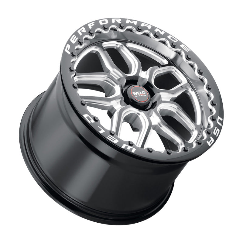 Weld S907 18X10 Laguna Beadlock 5X112 ET40 BS7.1 Gloss Black MIL Dia 78.1 S90780045P40 S90780045P40 Photo - Primary