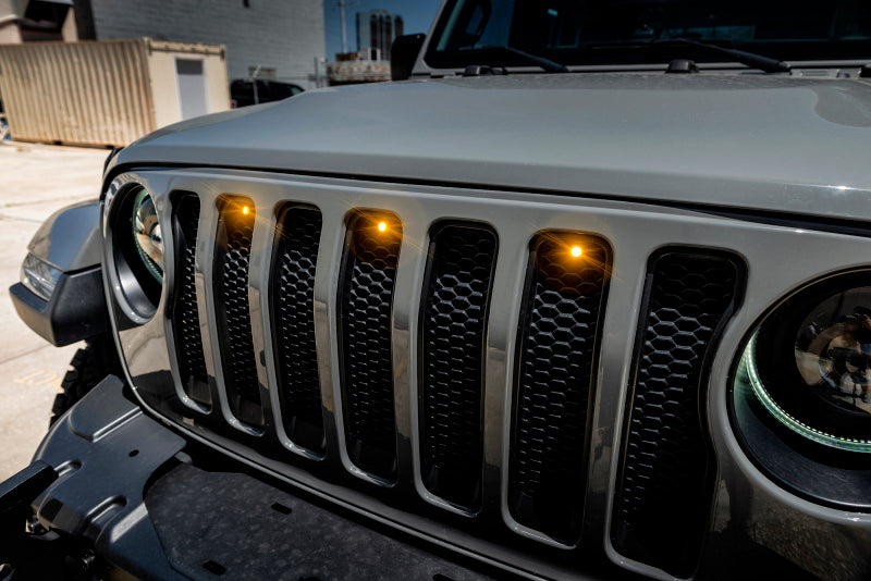 ORACLE Lighting Oracle Pre-Runner Style LED Grille Kit for Jeep Wrangler JL - Amber 5870-005 5870-005 User 4