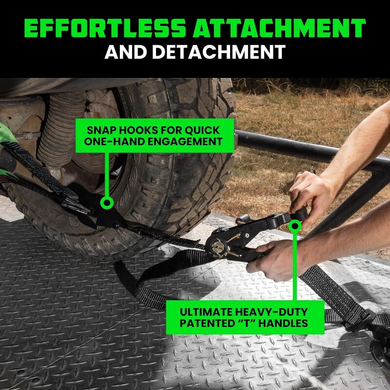 Rhino USA Heavy Duty Vehicle Tie Down Kit (Snap Hook) TD-VS2INKIT-SNAP TD-VS2INKIT-SNAP User 5