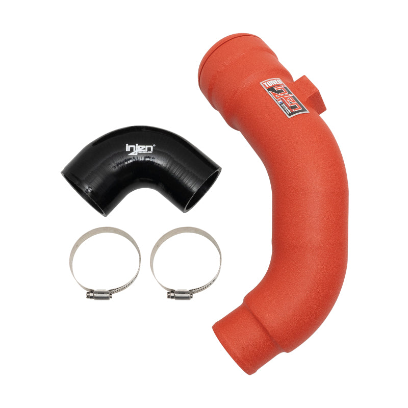 Injen 17-22 Ford F250/F/350/F-450/F-550 V8-6.7L Turbo Diesel Wrnkl Red Intercooler Cold Side Piping SES9004ICPCWR SES9004ICPCWR Photo - out of package