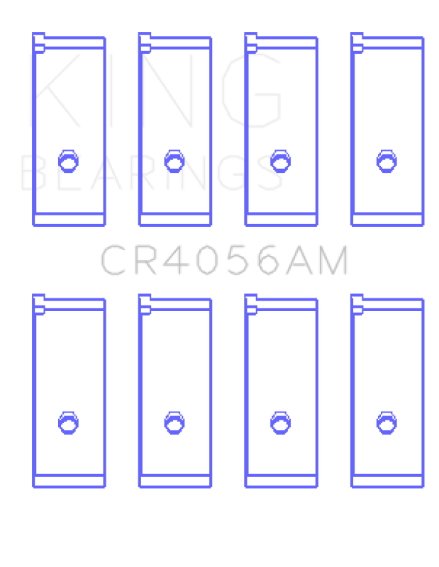 King Engine Bearings Suzuki G15A/G16A/B (Size +0.50mm) Connecting Rod Bearing Set CR4056AM0.5 CR4056AM0.5 Photo - Primary