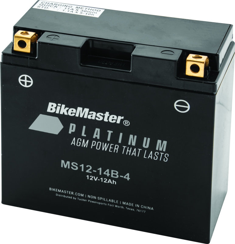 BikeMaster AGM Battery - MS12-14B-4 780712 780712 Photo - Primary