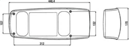 Hella Lamp SRBBLZR SMLR MG12 2VP 007502217 007502217 Technical Drawing