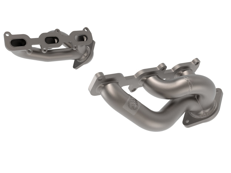 aFe Twisted Steel Shorty Header 11-17 Ford Mustang V6-3.7L - Titanium Coat Finish 48-43031-T 48-43031-T Photo - Primary