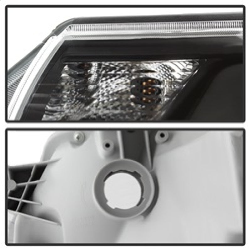 SPYDER xTune Toyota Tacoma 12-15 Headlights - Light Bar DRL - Black PRO-JH-TTA12-LBDRL-BK 9037542 9037542 Photo - Unmounted
