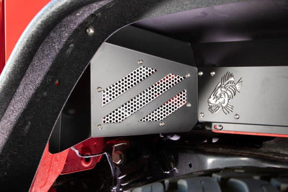 Fishbone Offroad 2020+ Jeep Gladiator Inner Fenders Rear Raw Aluminum FB33210R FB33210R Photo - lifestyle view