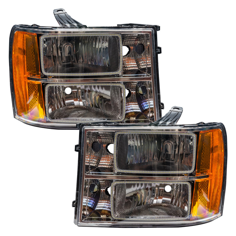ORACLE Lighting Oracle 07-13 GMC Sierra SMD HL - Square Ring Design - White 7054-001 7054-001 Photo - in package