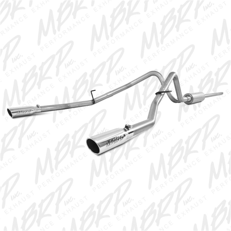 MBRP 2004-2008 Ford F150 4.6/5.4L EC/CC-SB Cat Back Dual Split Rear S5202AL Photo - Primary