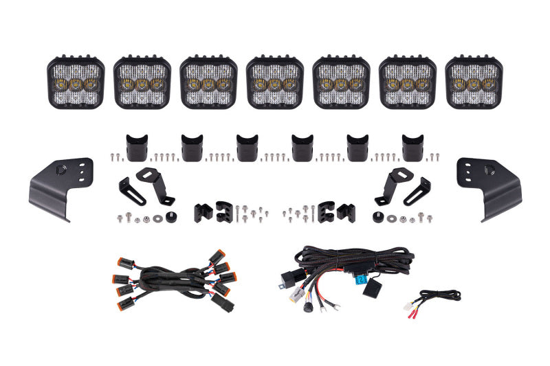 Diode Dynamics Bronco SS5 Pro CrossLink Windshield - White Combo Lightbar Kit DD7264 DD7264 Photo - Primary