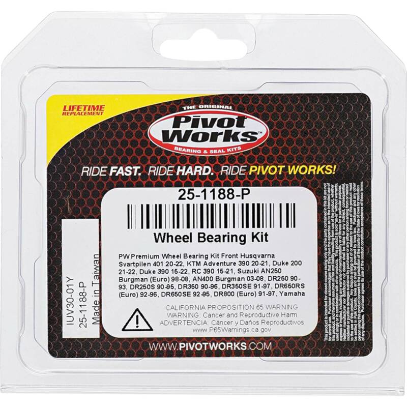 Pivot Works Husqvarna, KTM, Suzuki, Yamaha Wheel Bearing Kit Premium Bearings 25-1188-P 25-1188-P Photo - Primary