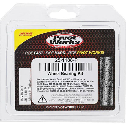 Pivot Works Husqvarna, KTM, Suzuki, Yamaha Wheel Bearing Kit Premium Bearings 25-1188-P 25-1188-P Photo - Primary