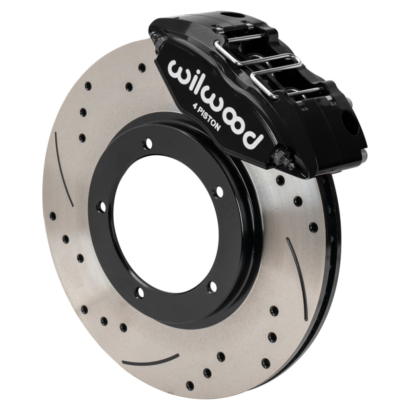 Wilwood 69-74 Porsche 911 Front Powerlite Brake Kit 3in MT Drilled & Slotted - Black 140-16946-D 140-16946-D User 1
