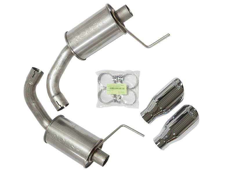 ROUSH 2015-2017 Ford Mustang 5.0L V8 Exhaust Kit w/ Round Tips 421834 421834 Photo - Primary