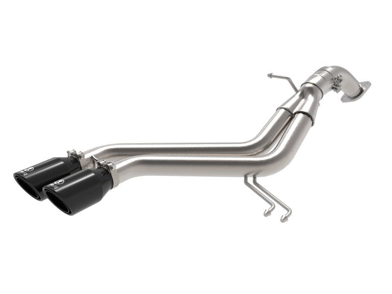 aFe Takeda 13-17 Hyundai Veloster L4-1.6L 2-1/2in 304 SS Axle-Back Exhaust w/ Black Tips 49-37019-B 49-37019-B Photo - Primary