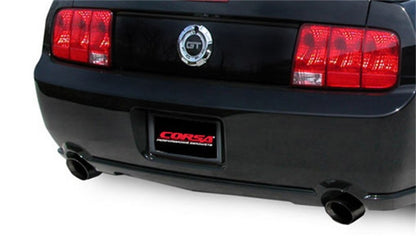 Corsa Performance 05-10 Ford Mustang Shelby GT500 5.4L V8 Black Sport Axle-Back Exhaust 14311BLK Photo - Mounted