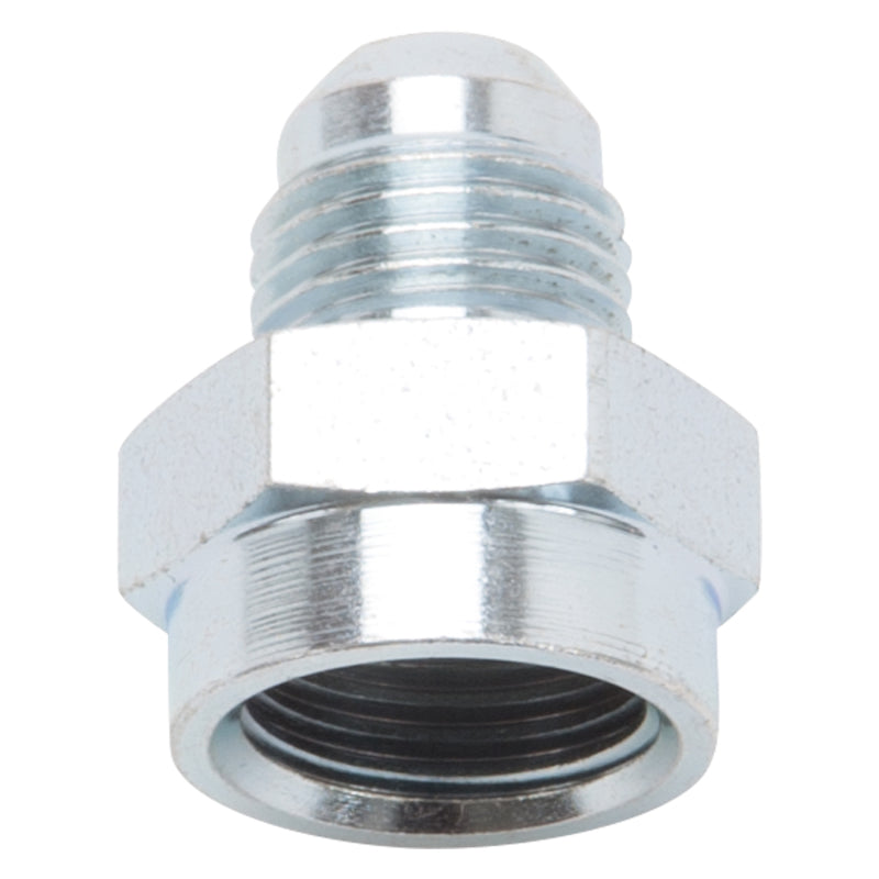 Russell -6 AN To 5/8" -18 Inverted Flare Adapter Female Fittings (Zinc Plated) 640610 Photo - Primary