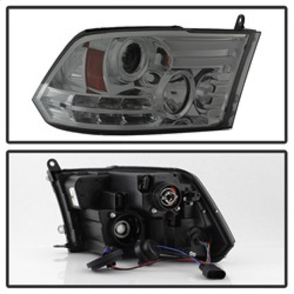 Spyder Dodge Ram 13-15 Projector Headlights Light Bar DRL Smoke PRO-YD-DR13-LBDRL-SM 5081735 5081735 Photo - Unmounted