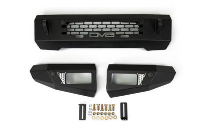 DV8 Offroad 2021+ Ford Bronco Bumper- Accommodates 20in Dual Row Light Bar & (4) 3in Pod Light Mount FBBR-03 FBBR-03 Photo - out of package