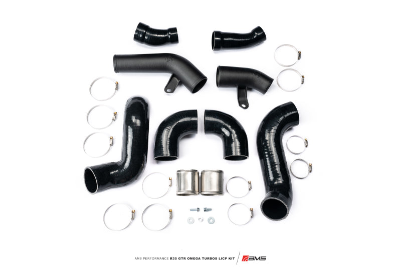 AMS Performance  Nissan R35 GTR Omega Turbo Kit 3in Lower Intercooler Pipes ALP.07.14.0020-1 ALP.07.14.0020-1 Photo - Primary