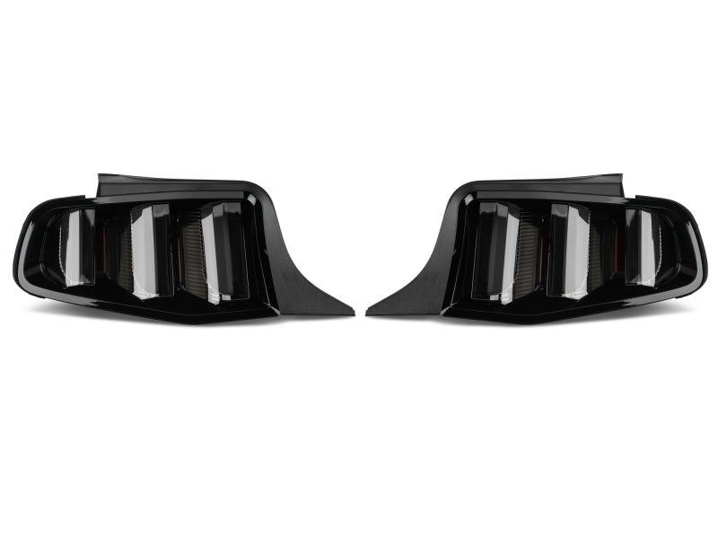 Raxiom 10-12 Ford Mustang Vector V2 LED Tail Lights - Gloss Black Housing (Clear Lens) 405839 405839 Photo - Close Up