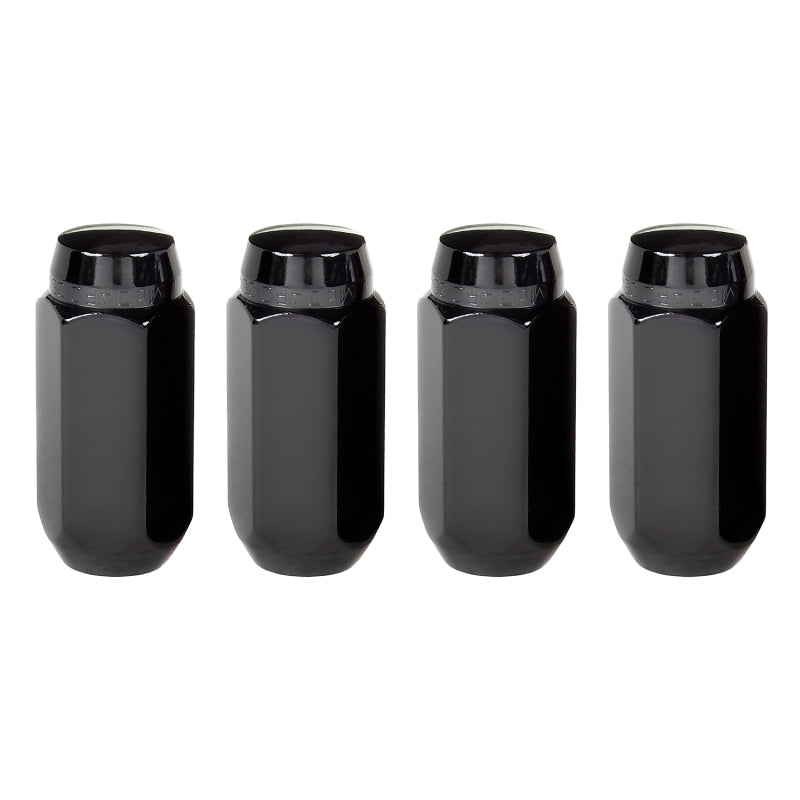 McGard Hex Lug Nut (Cone Seat) M14X1.5 / 22mm Hex / 1.945in. Length (4-Pack) - Black 64024 64024 Photo - Primary