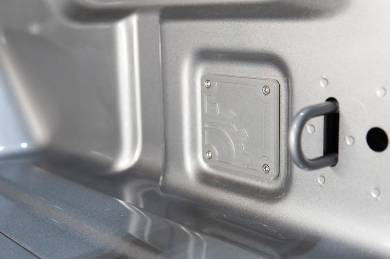 BuiltRight Industries 2020 Jeep Gladiator Bed Plug Plate Cover (Alum) - Silver 110015 110015 Photo - Mounted