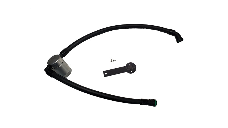 J&L 19-24 Chevy Silverado/GMC Sierra 1500 2.7L Passenger Side Oil Separator 3.0 - Clear Anodized 3093P-C 3093P-C Photo - Primary