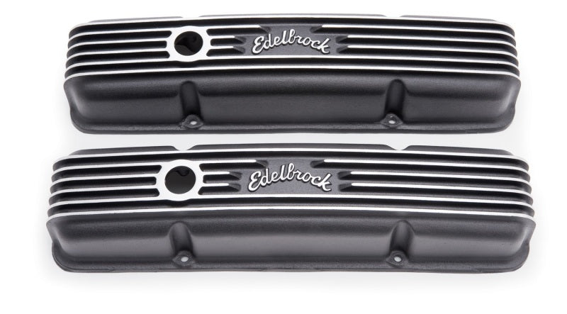 Edelbrock Valve Cover Classic Series Chevrolet 1959-1986 262-400 CI V8 Black 41433 41433 Photo - Primary