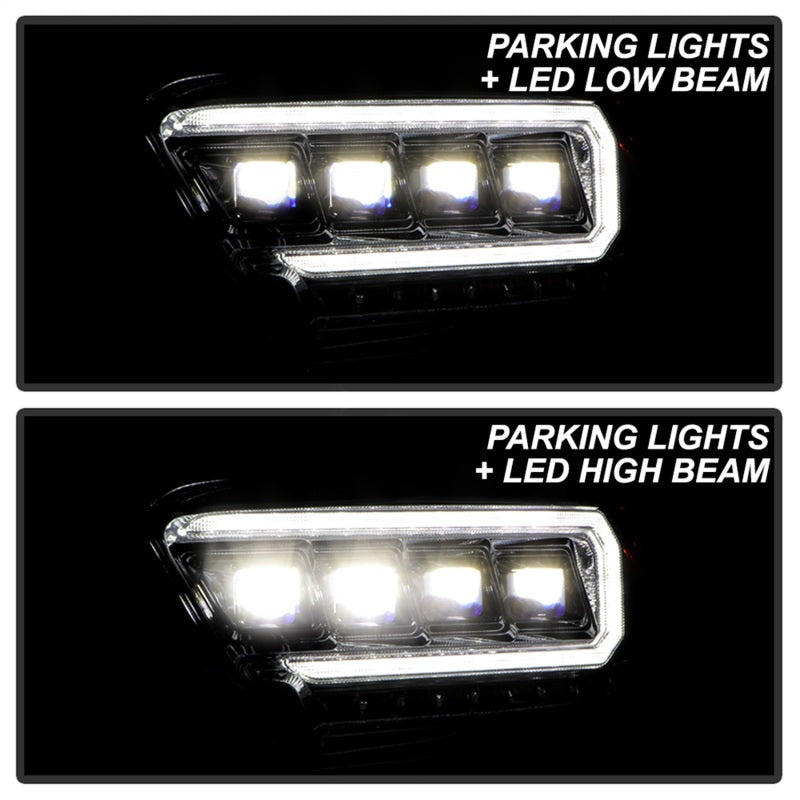 Spyder 16-20 Toyota Tacoma Halogen Model Only High-Power LED Headlights - Chrome PRO-YD-TT16HALAP-C 5088369 5088369 Photo - Unmounted