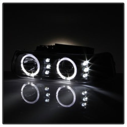 SPYDER xTune Chevy Silverado 1500/2500 99-02 Bumper Projector Headlights - LED - Black PRO-JH-CSIL99-SET-BK 9036781 9036781 Photo - Unmounted